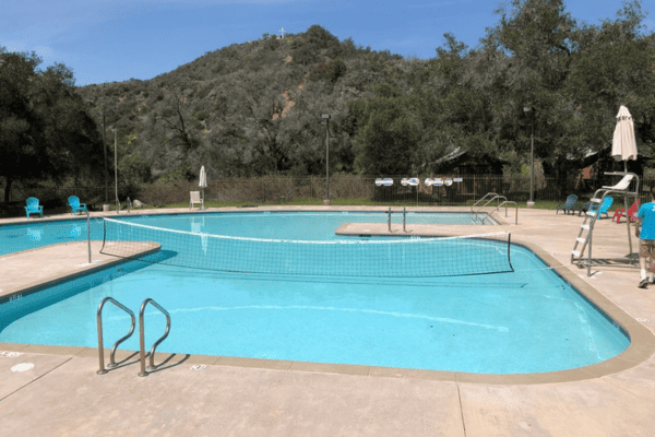 Swimming while enjoying the beauty of the beautiful Ventura County at Forest Home Ojai